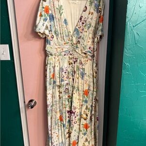 Anthropologie Cream Dress